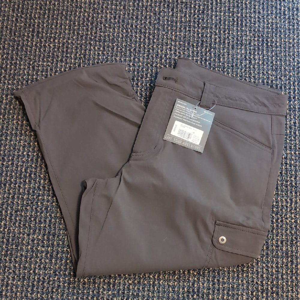 Eddie Bauer Horizon Collection Stretch Gray Capris